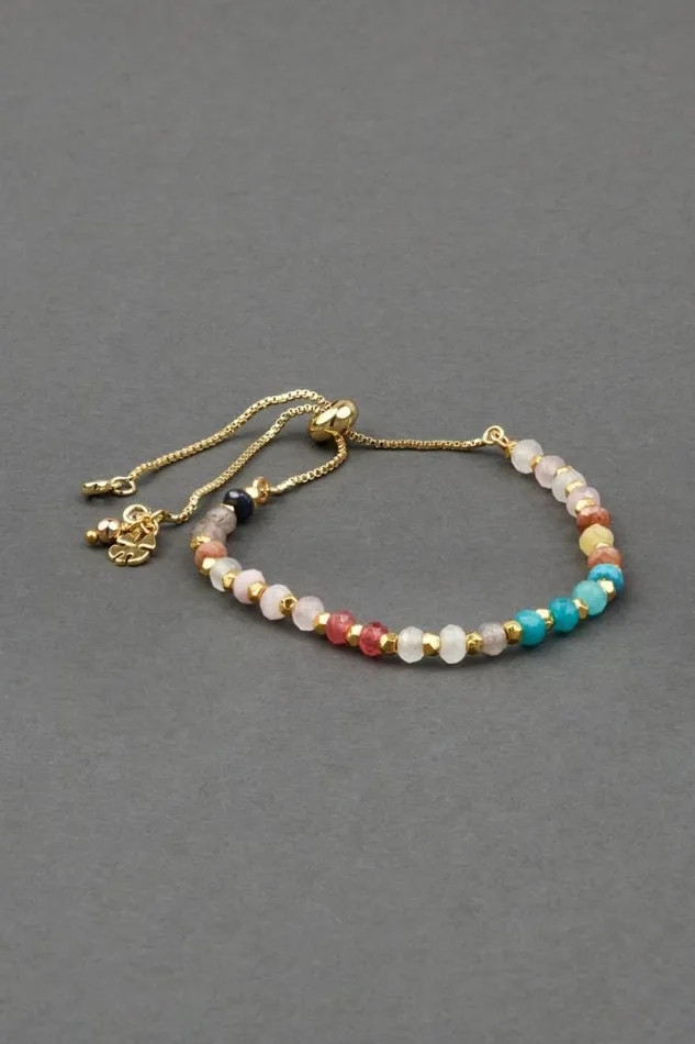 Women Lucky Brand Jewelry Rainbow Wrap Bracelet Gold