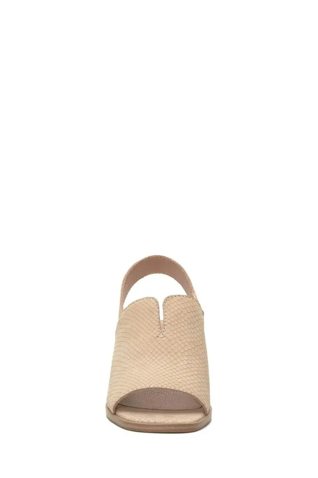 Women Lucky Brand Shoes Jaila Muled Heel Medium Light Beige