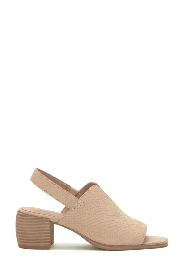 Women Lucky Brand Shoes Jaila Muled Heel Medium Light Beige