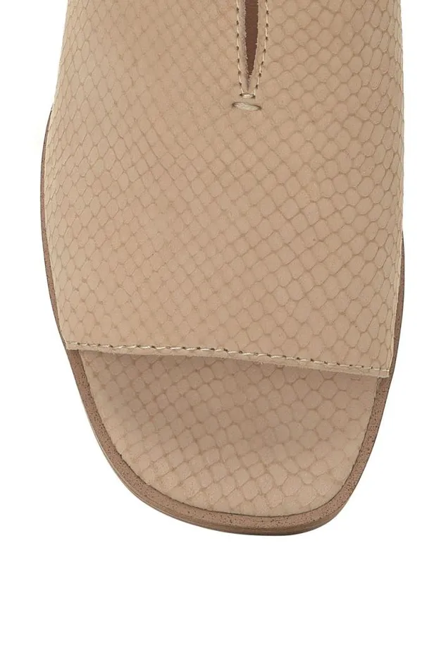 Women Lucky Brand Shoes Jaila Muled Heel Medium Light Beige