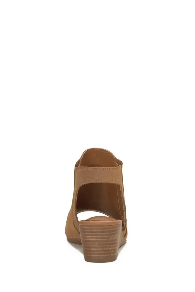 Women Lucky Brand Shoes Movisa Wedge Medium Dark Beige