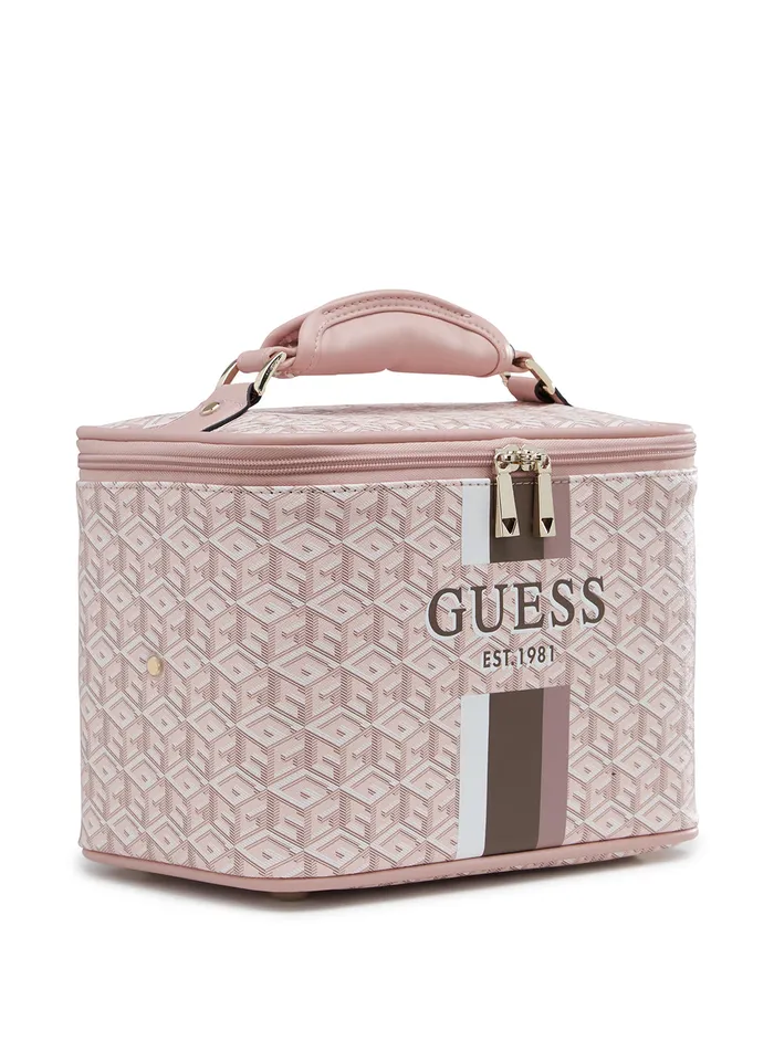 Women Luggage and Travel Bags GUESS Rose Logo Wilder Beauty Case Women Luggage and Travel Bags GUESS Rose Logo Wilder Beauty Case