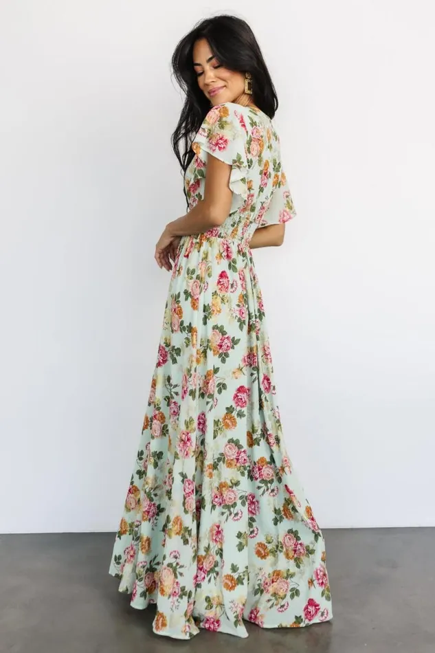 Women Lynlee Metallic Maxi Dress Sage Pink Baltic Born The Guest Edit Women Lynlee Metallic Maxi Dress Sage Pink Baltic Born The Guest Edit