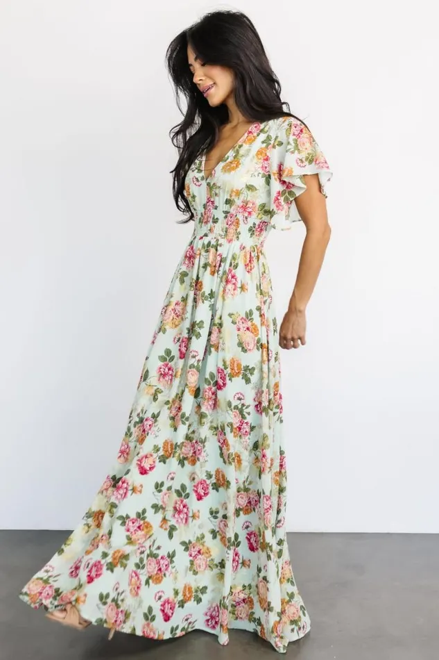 Women Lynlee Metallic Maxi Dress Sage Pink Baltic Born The Guest Edit Women Lynlee Metallic Maxi Dress Sage Pink Baltic Born The Guest Edit
