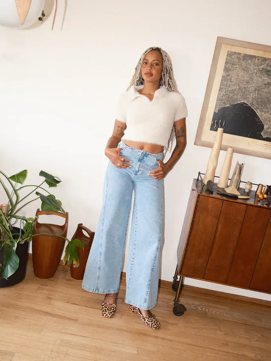 Women Magda Denim Pants Blue Denim Lisa Says Gah