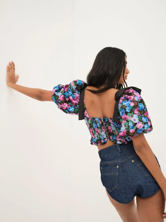 Women Maggie Top Blue For Love and Lemons Tops Women Maggie Top Blue For Love and Lemons Tops