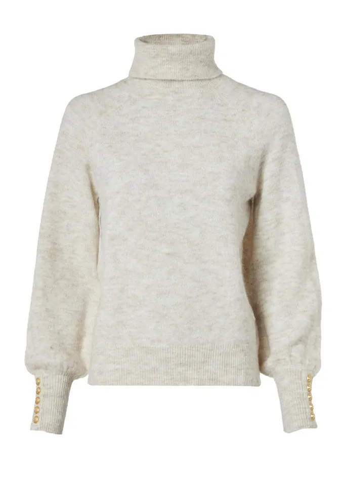 Women Maisie Roll Neck Knit Barley Holland Cooper Knitwear Women Maisie Roll Neck Knit Barley Holland Cooper Knitwear