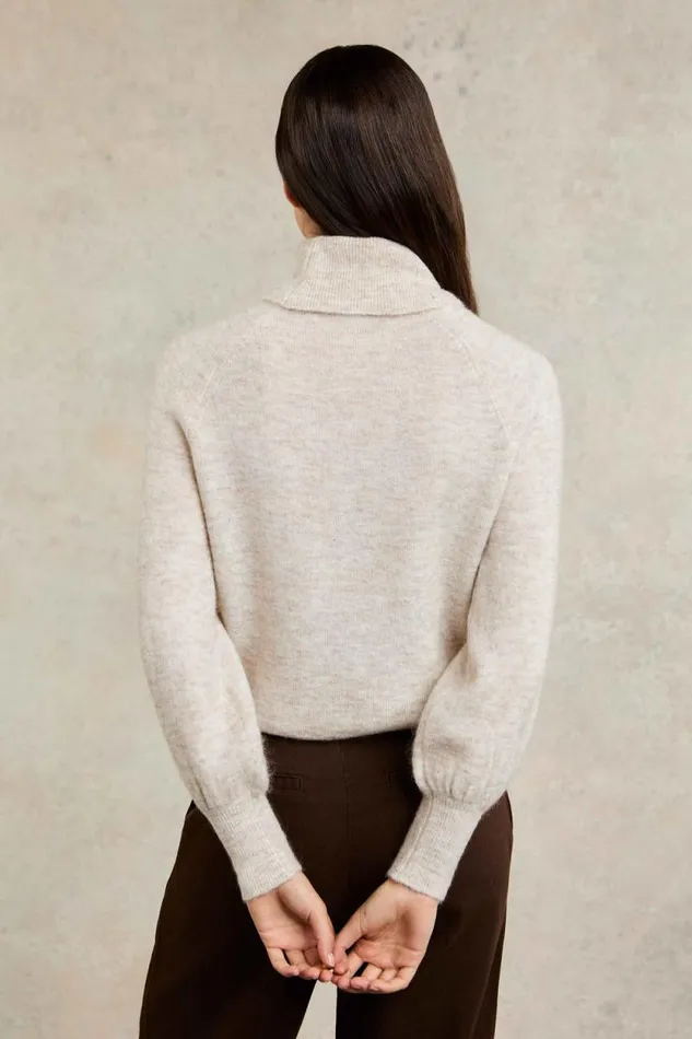 Women Maisie Roll Neck Knit Barley Holland Cooper Knitwear Women Maisie Roll Neck Knit Barley Holland Cooper Knitwear