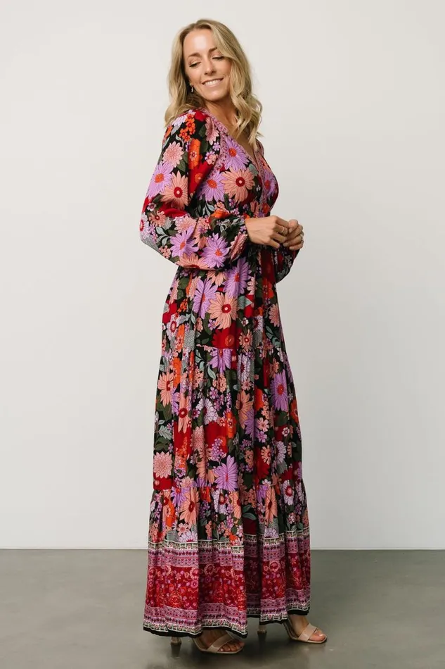 Women Malena Maxi Dress Black Multi Baltic Born Maxi Dresses Women Malena Maxi Dress Black Multi Baltic Born Maxi Dresses