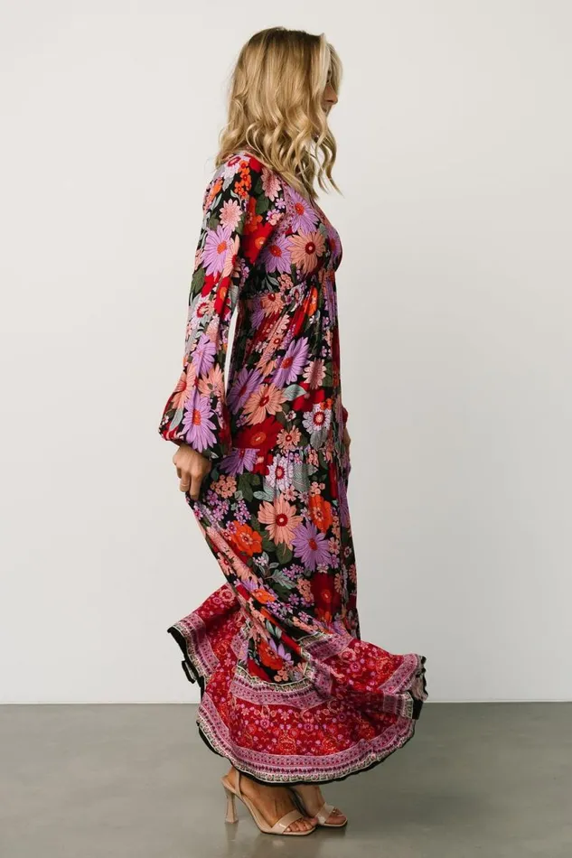 Women Malena Maxi Dress Black Multi Baltic Born Maxi Dresses Women Malena Maxi Dress Black Multi Baltic Born Maxi Dresses