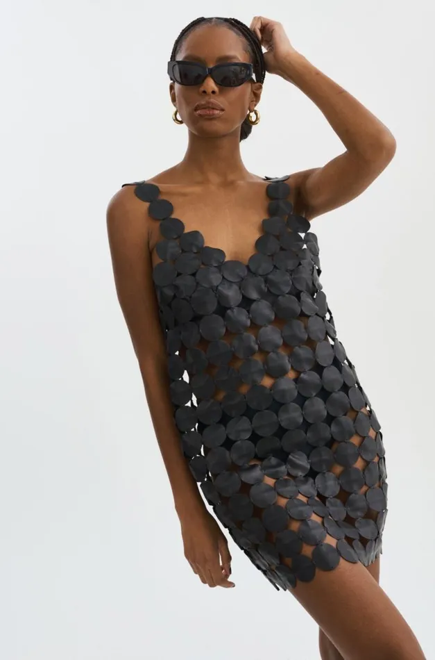 Women MALIA Multi Circle Mini Dress Black LAMARQUE Dresses