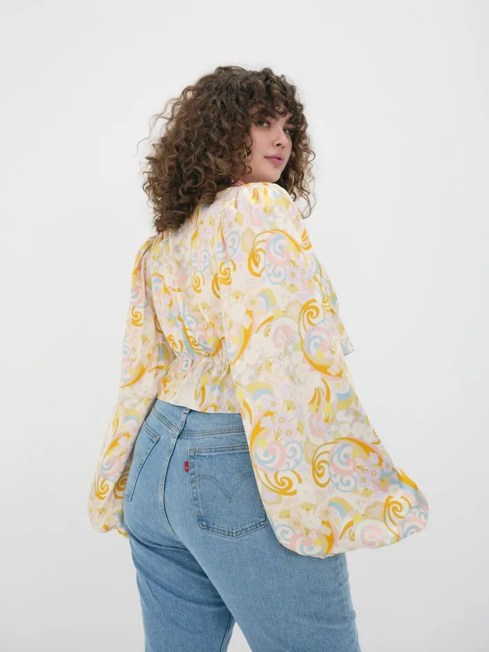 Women Marcia Crop Top Yellow For Love and Lemons Tops Women Marcia Crop Top Yellow For Love and Lemons Tops