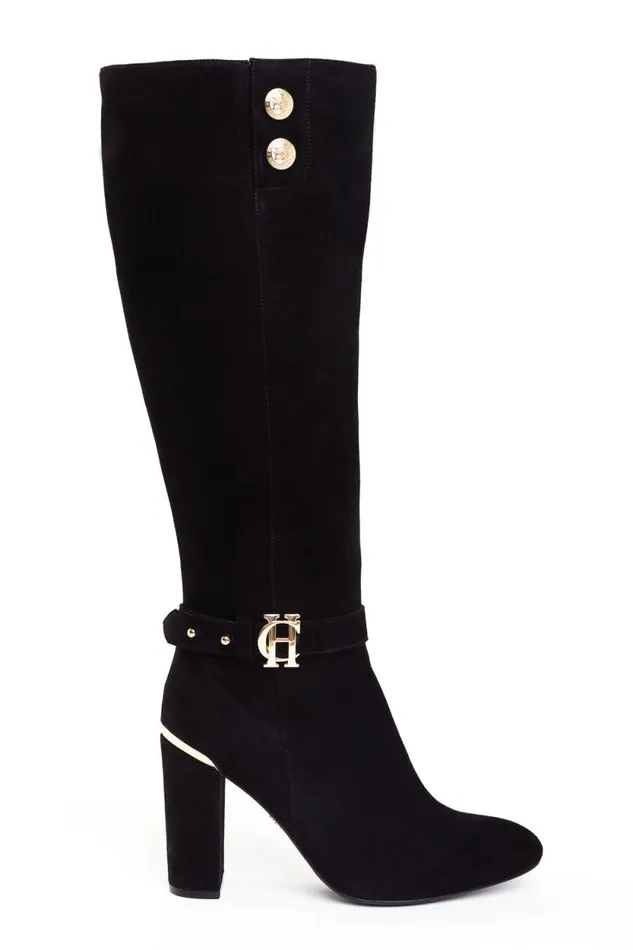 Women Marlborough Knee Boot Black Holland Cooper Boots