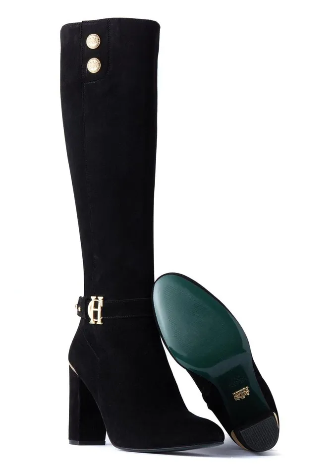 Women Marlborough Knee Boot Black Holland Cooper Boots