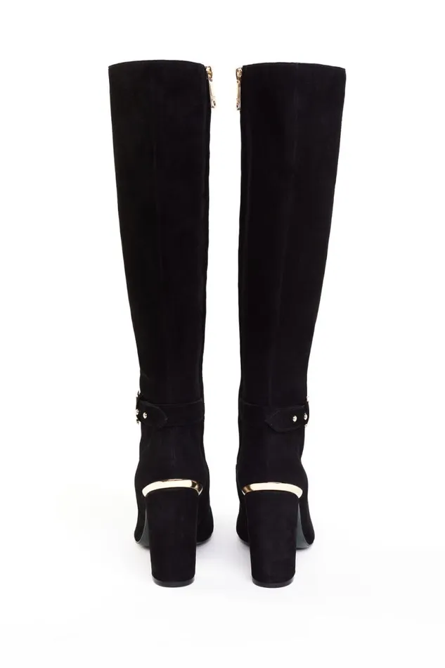 Women Marlborough Knee Boot Black Holland Cooper Boots