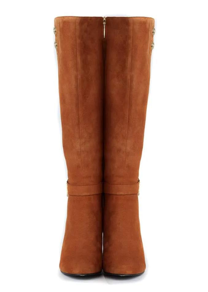 Women Marlborough Knee Boot Tan Holland Cooper Boots