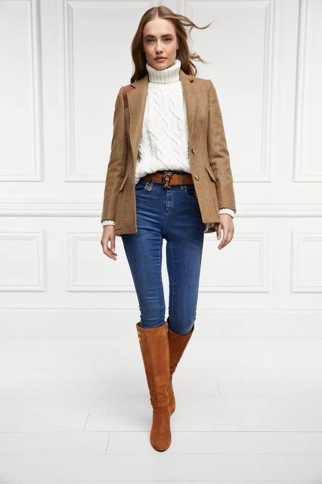 Women Marlborough Knee Boot Tan Holland Cooper Boots