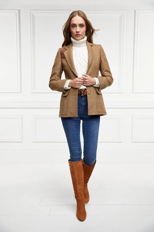 Women Marlborough Knee Boot Tan Holland Cooper Boots