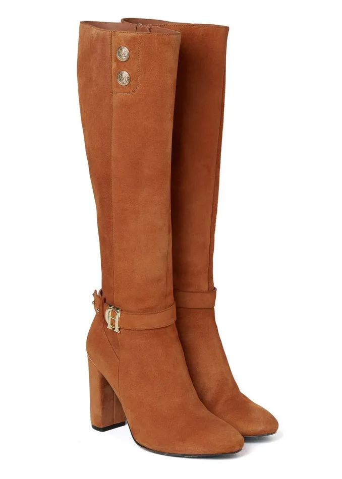 Women Marlborough Knee Boot Tan Holland Cooper Boots