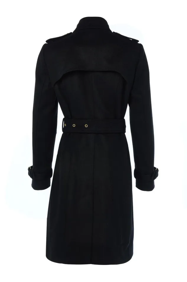 Women Marlborough Trench Coat Soft Black Holland Cooper Tailoring