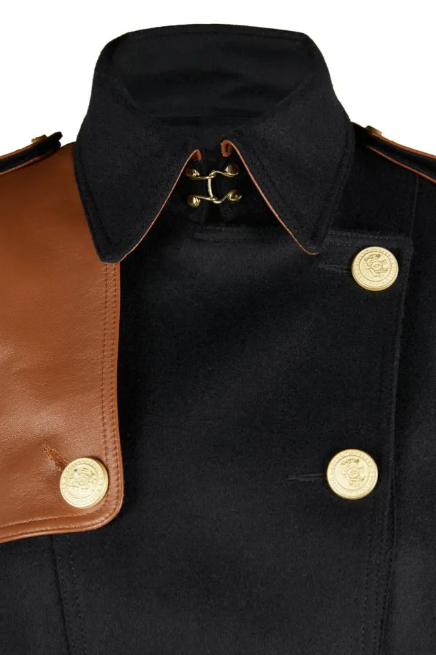 Women Marlborough Trench Coat Soft Black Tan Holland Cooper Trench Coats