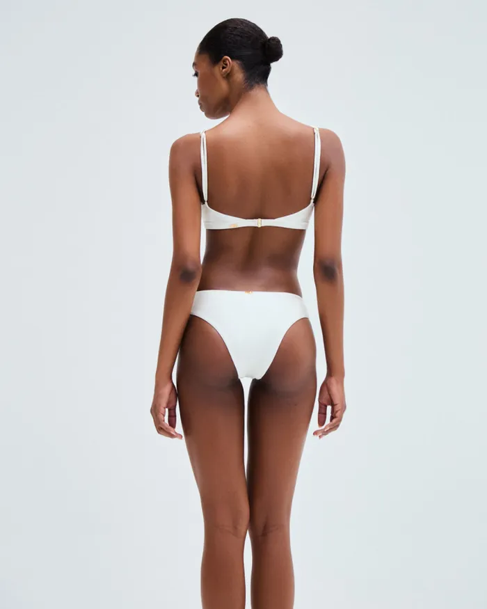 Women Matching Sets PatBO EMBROIDERED BIKINI TOP Off White