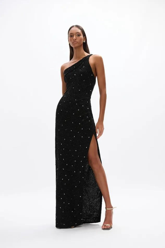 Women Maxi Dresses Rachel Gilbert Kaito Gown Black