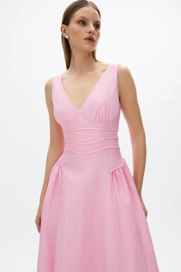 Women Maxi Dresses Rachel Gilbert Sophia Gown Baby Pink Women Maxi Dresses Rachel Gilbert Sophia Gown Baby Pink