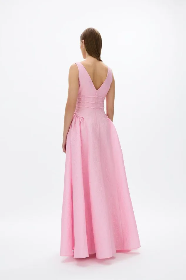 Women Maxi Dresses Rachel Gilbert Sophia Gown Baby Pink Women Maxi Dresses Rachel Gilbert Sophia Gown Baby Pink