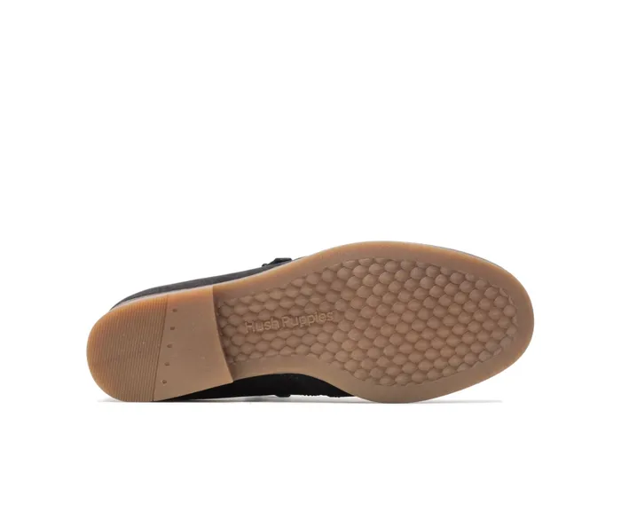 Women Mazin Cayto Black Nubuck Boots Hush Puppies