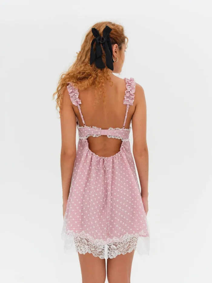 Women Melanie Mini Dress Pink For Love and Lemons Dresses Women Melanie Mini Dress Pink For Love and Lemons Dresses