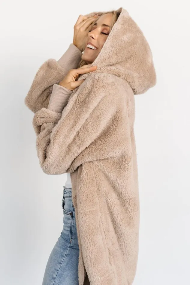 Women Melrose Teddy Jacket Taupe Baltic Born Outerwear Women Melrose Teddy Jacket Taupe Baltic Born Outerwear