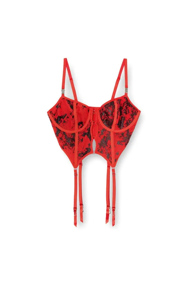 WomenMen Diesel Underwear and Socks FISHNETBUSTIER Redblack WomenMen Diesel Underwear and Socks FISHNETBUSTIER Redblack