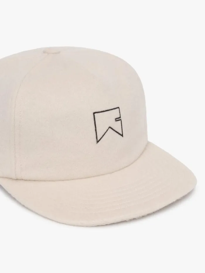 WomenMen Rhude Hats CASHMERE CHEVRON LOGO HAT Cream