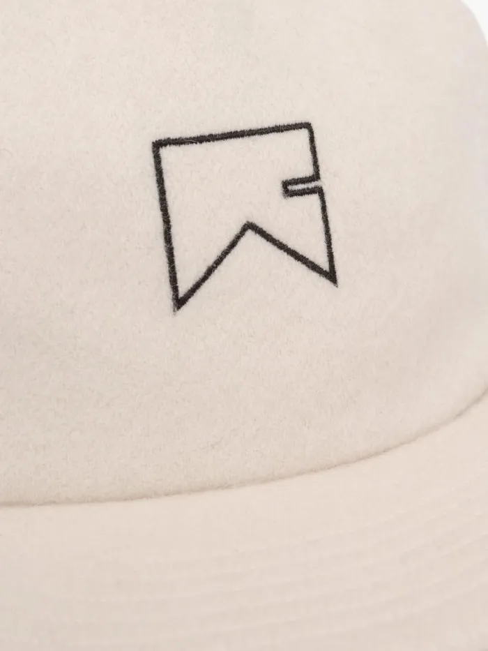 WomenMen Rhude Hats CASHMERE CHEVRON LOGO HAT Cream