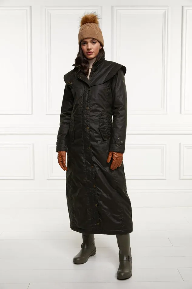Women Merissa Wax Stockman Coat Dark Olive Holland Cooper Coats