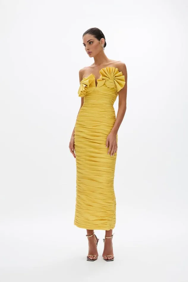 Women Midi Dresses Rachel Gilbert Jensen Dress Primrose