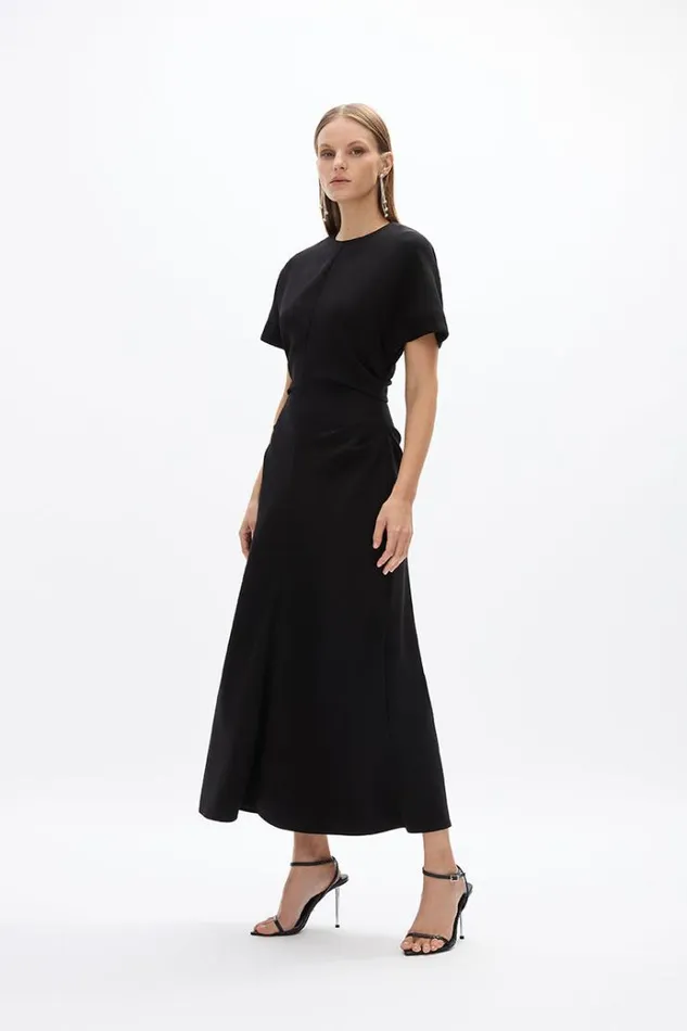 Women Midi Dresses Rachel Gilbert Orion Dress Black Women Midi Dresses Rachel Gilbert Orion Dress Black