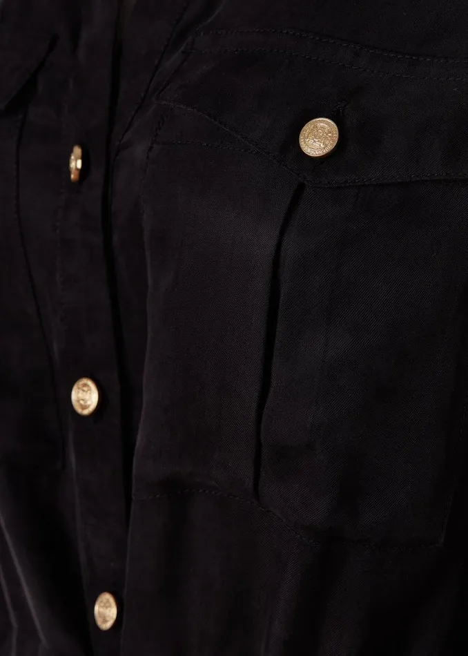 Women Military Shirt Dress Black Holland Cooper Dresses Women Military Shirt Dress Black Holland Cooper Dresses