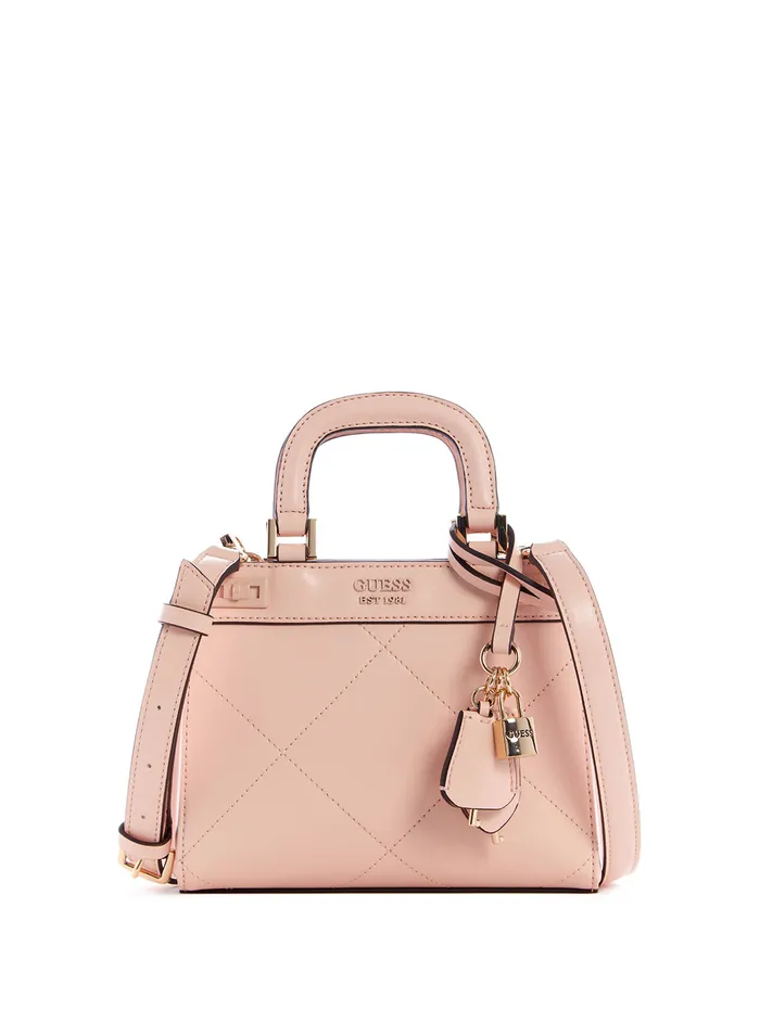 Women Mini Bags GUESS Pink Katey Mini Satchel Bag