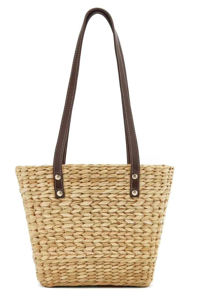Women Mini Paloma Straw Tote Chocolate Holland Cooper Bags Women Mini Paloma Straw Tote Chocolate Holland Cooper Bags