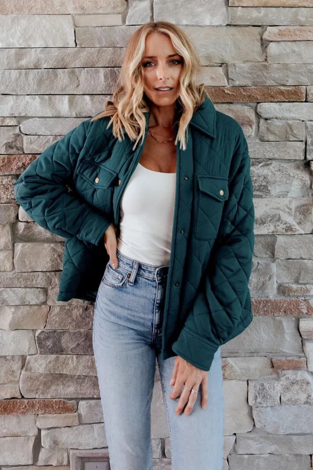 Women Nadia Button Up Jacket Emerald Baltic Born Outerwear Women Nadia Button Up Jacket Emerald Baltic Born Outerwear