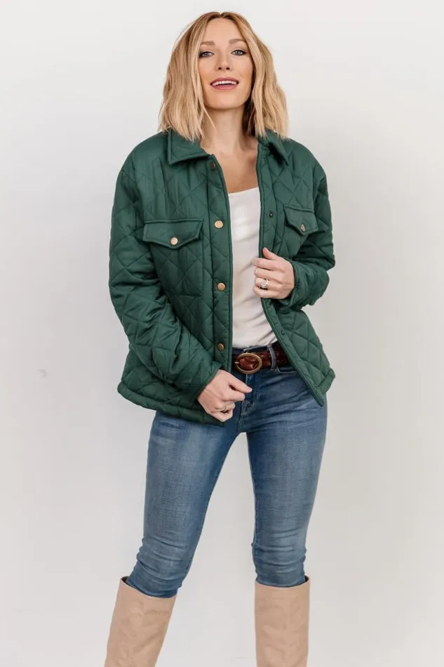 Women Nadia Button Up Jacket Emerald Baltic Born Outerwear Women Nadia Button Up Jacket Emerald Baltic Born Outerwear