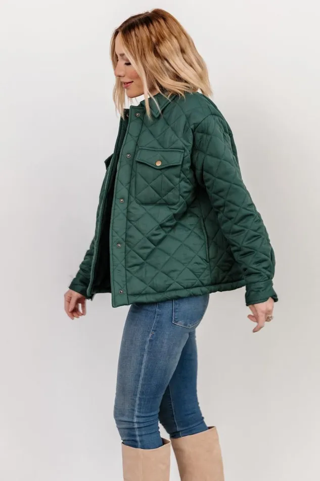 Women Nadia Button Up Jacket Emerald Baltic Born Outerwear Women Nadia Button Up Jacket Emerald Baltic Born Outerwear