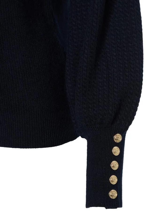 Women Naomi Crew Neck Knit Ink Navy Holland Cooper Knitwear Women Naomi Crew Neck Knit Ink Navy Holland Cooper Knitwear