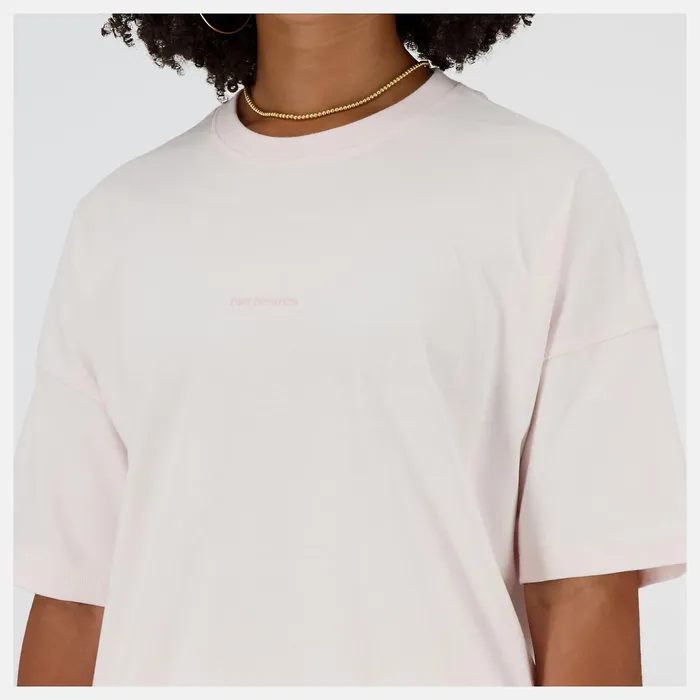 Women NB Athletics Nature State Short Sleeve Tee Washed Pink New Balance Shirts Women NB Athletics Nature State Short Sleeve Tee Washed Pink New Balance Shirts