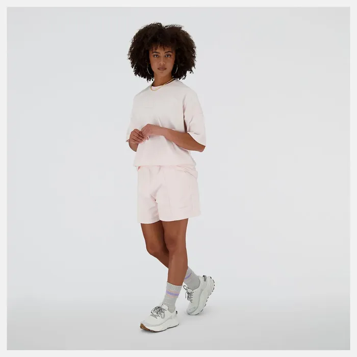 Women NB Athletics Nature State Short Sleeve Tee Washed Pink New Balance Shirts Women NB Athletics Nature State Short Sleeve Tee Washed Pink New Balance Shirts