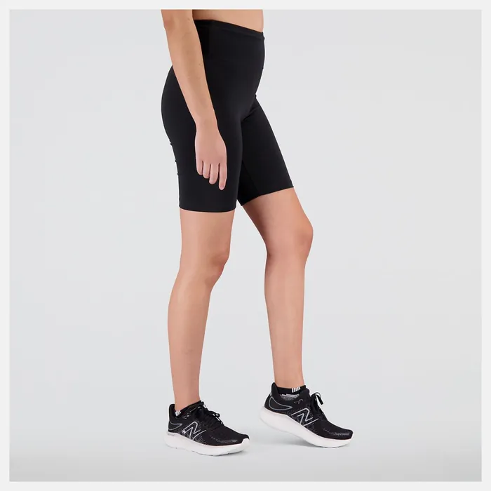 Women NB Essentials Stacked Fitted Short Black New Balance Shorts