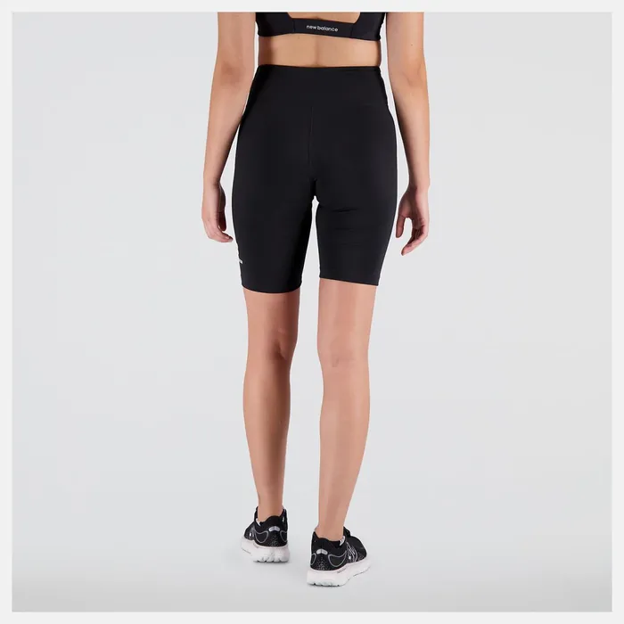Women NB Essentials Stacked Fitted Short Black New Balance Shorts