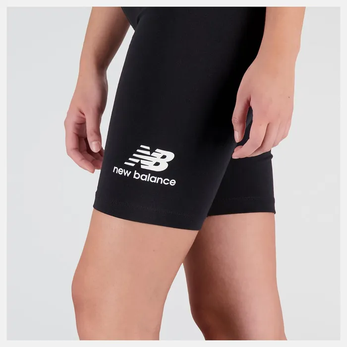 Women NB Essentials Stacked Fitted Short Black New Balance Shorts